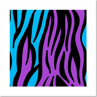 Blue and Purple two toned Posters and Art